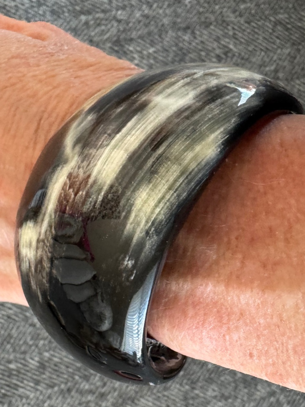 NEW (NWOT) BLACK HORN CUFF BRACELET.